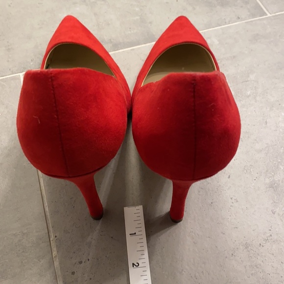 Red Suede High Heels - Picture 5 of 5